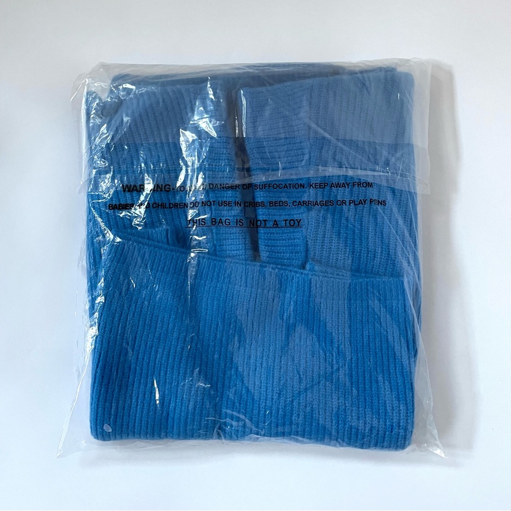 NEW Ready Set Snow Turtleneck Knit Sweater - Blue Size Large - Picture 10 of 10